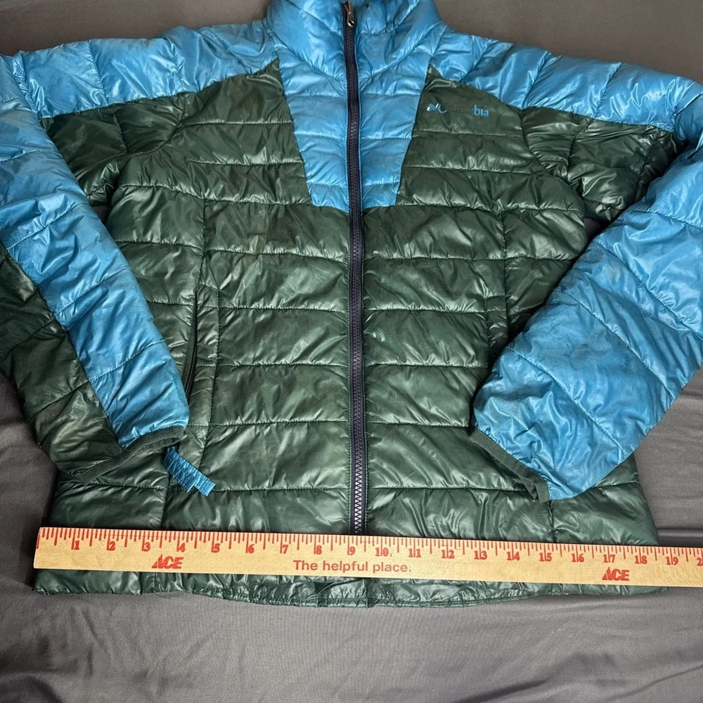 Columbia Jacket Womens S Green Thermal Coil Interchange Puffer Lightweight Ski‎